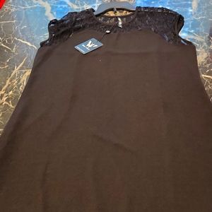 White Mark Black Dress